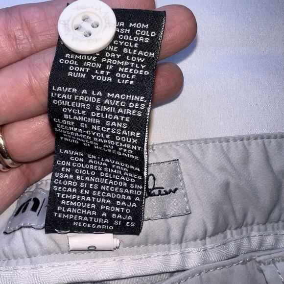 Travis Mathew Golf Pants Men's Size 38X33 Light Gray Flat Front Stretch Chinos - Picture 10 of 16